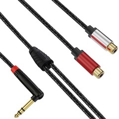 Studio Quality TRS To 2RCA Sound Adapters Corrosion Resistant Metal Housing For