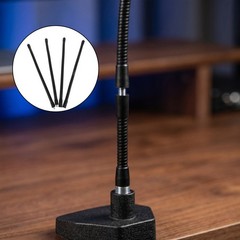 4Pcs Durable Metal Mic Gooseneck Extensions for Desktop Mic Stand Support