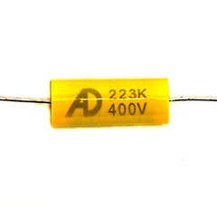 20pc MPT Audio Capacitor 0.022uF 223 K 400V ±10% Axial Non-inductive AID Taiwan