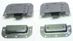 (2) Two Chrome – Plated Medium Butterfly Latches (Split Dish) For ATA Road Cases