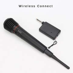 Wireless/Wired VHF Professional Microphone Handheld System Karaoke w/Receiver US