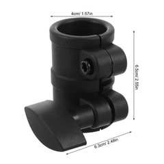 2Pcs Reusable Music Stand Support Joint Clamps Black Metal Plastic Replacement
