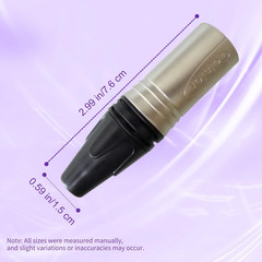 10 PCS XLR 3pin Male Plug and Female Socket with Fine Nickel Plated housing