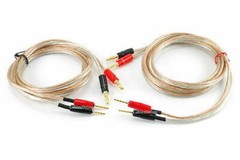 14AWG Pair-Wire Banana Plug to 2-Pin Banana Plug Speaker Cable Set
