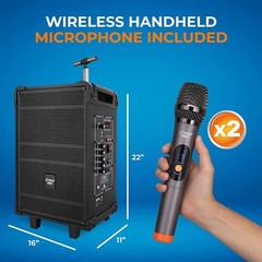 PylePro 10“ Portable Wireless Bluetooth Speaker System