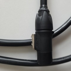4ft PowerCon True1 Y Splitter Cable Male to Fanout 2 True1 Female.