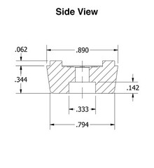4 SMALL SQUARE RUBBER FEET FOR INDUSTRIAL, AMPS, CASES – FREE S&H – MADE IN USA