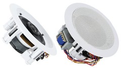 Rockville RCS180-6 70v Commercial Amplifier w/Bluetooth+(4) 4″ Speakers in White
