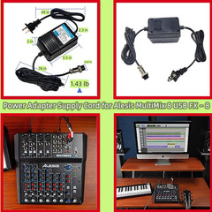 For Alesis Multimix 8 USB FX – 8 Power Adapter,Compatible with Alesis Multimix 8