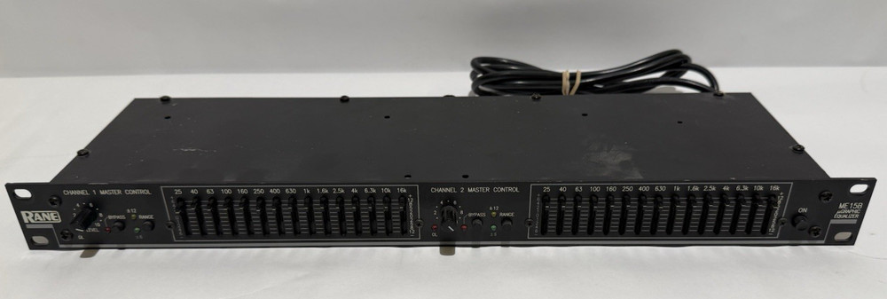 Rane ME15B Dual Channel Graphic Equalizer (UNTESTED AS IS)