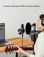 XLR to USB Adapter Microphone Cable for Recording with DAC Chip 6 FT Cord