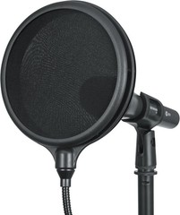 Split Level Double Layered Pop Filter with Attachment Clamp Fits Most Standard