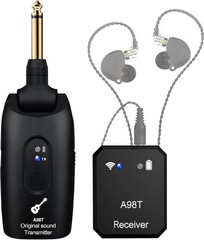 Wireless in Ear Monitor System, 2.4GHz Wireless IEM System with 270° Rotatabl…