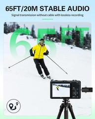 Wireless Lavalier Microphones for Phone Camera and Computer 4Pack