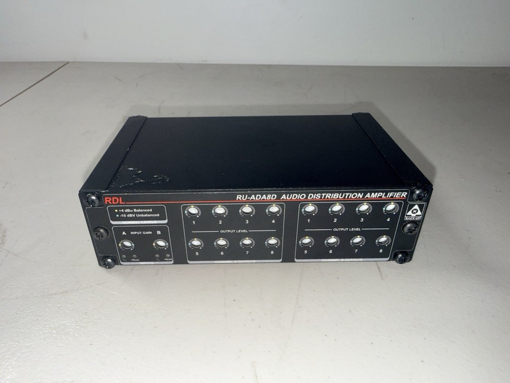 RDL RU-ADA8D Audio Distribution Amplifier. No Power Supply
