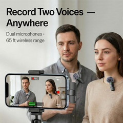 (Latest Model) – #1 Microphone for Iphone & Android, Wireless Mini Microphone, C
