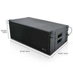 PRORECK PR-210BP 10″5000W Active Line Array Speaker Single for Stage DJ Live one