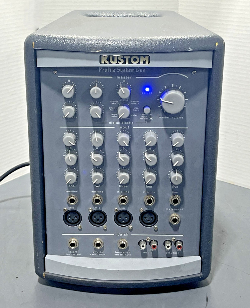 Kustom PA System One KPS-PM100T Powered Mixer 120V 60Hz Tested