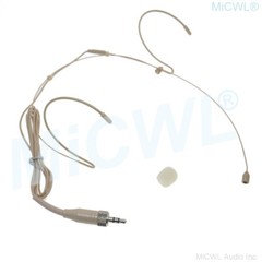 Beige Headset Microphone for Sennheiser ew100 sk100 G2 G3 G4 Wireless Belt Pack
