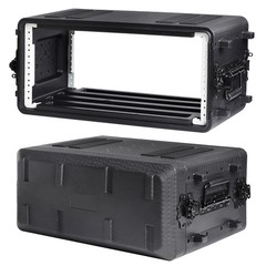 4U Rack Case Shallow 11″ Depth, 19″ Rackmount Flight Case, Watertight Dust-Pr…