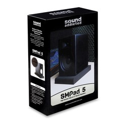 Sound Addicted – Studio Monitor Isolation Pads for 5 5“ Speakers, Black