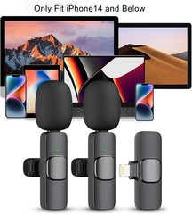2 Pack Wireless Lav Mic for iPhone with Noise Reduction – Ideal for Streaming