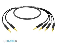 Mogami 2931 2 Channel Insert Cable | Neutrik Gold TRS to TS | 5 Feet 5 Ft. 5′