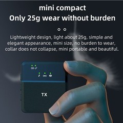 Bluetooth 2.4G Two-Way Wireless Lavalier Microphone Audio Recording Lapel MicJd
