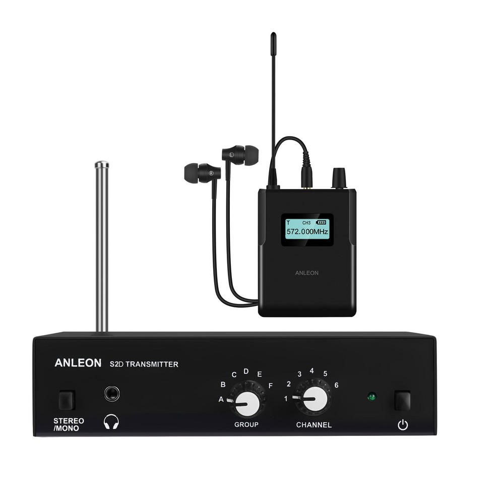 ANLEON S2D 640-676MHz Stereo Digital In-Ear Wireless Monitor System RF Receiver