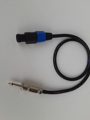 3 FT SpeakOn to 1/4″ TS Speaker Cable 12AWG
