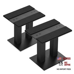 Desktop Speaker Stands 1 Pair Bookshelf Speakers Steel Studio 9.5‘’x8.2‘’x9.8‘’