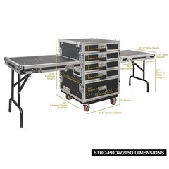 Sound Town 5-Drawer Stage / Studio Storage Road Case w/Two Tables STRC-PROW2T5D