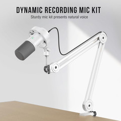 Podcast XLR/USB Microphone Kit, Studio Dynamic Vocal Mic for Recording, Streamin