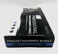 Professional Low Background Noise Podcast Equipment Bundle Gray Black