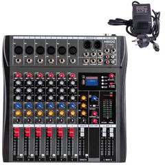 Compact 6 Channels Bluetooth Audio Mixer for Karaoke & Streaming Professionals –