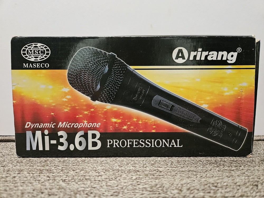Maseco Arirang Dynamic Microphone Mi-3.6B Professional Microphone Brand New