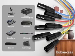 M/F 4 Channel Multi-Media Snake Cable 4 Pairs Male to Female 3 Pin XLR Balanced
