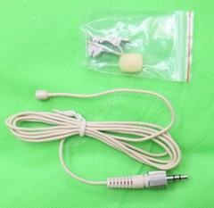 Beige Omnidirectional Lapel Lavalier Microphone for Sony UTX UWP WRT Wireless