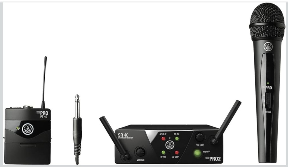 AKG WMS 40 Pro Mini 2 Wireless Vocal and Instrumental Set – NEW SEALED BOX