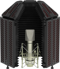 Recording Microphone Isolation Shield, High Density Absorbent Foam 5 Panels to F