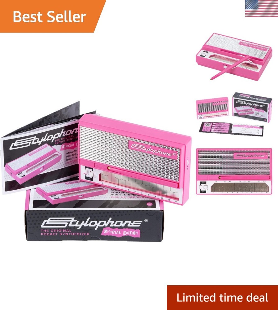 Pink Special Edition Pocket Synthesizer – Mini Vintage Musical Instrument