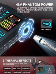 M16 Professional Live Streaming Sound Card, Podcast Audio Interfaces Equipments