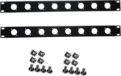 1U HDMI Audio Rack Mount Panel with 8 Ports for 19″ Server Enclosure