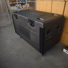 44″ x 22″ x 24″Cable Trunk Road Case with Wheels and Divider Stackable Road Case