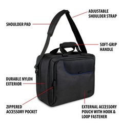 USA GEAR RODECaster Pro Case – Hold Podcaster, Mixer, Microphones, More (Blue)