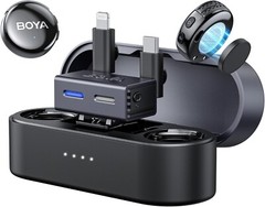 BOYA BOYALINK 3 Wireless Lavalier Microphone, AI Noise Cancellation, 48kHz/24Bit