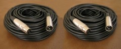 2 Pack 50FT Shielded XLR 3Pin Male Female Extension Mic Microphone Audio Cable