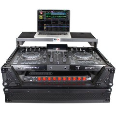 ProX XS-PRIME2 LTBL Flight Case for Denon Prime 2 DJ System Black on Black