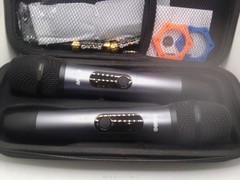 Wireless Microphone Set for Singing, Speeches & Events, 2.4Ghz Dual-Mic Receiver