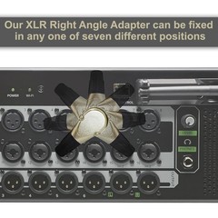 4Pack 3Pin XLR Adjustable Right Angle Female Connector 7 Different Position Plug
